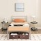 Twin Size Metal Bed Frame Platform with Headboard-Silver